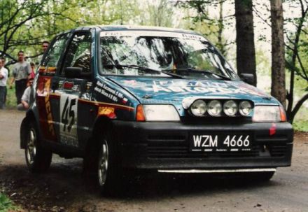 Jacek Sikora i Marek Kaczmarek - Fiat Cinquecento Abarth.